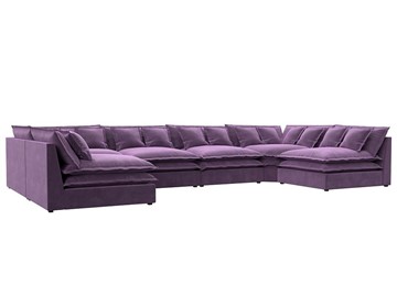 П-образный диван Лига-040, Сиреневый (микровельвет) в Липецке