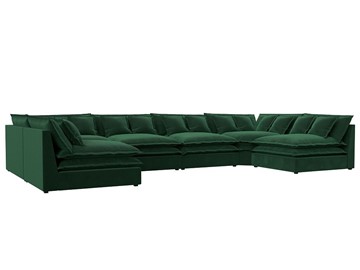 П-образный диван Лига-040, Зеленый (велюр) в Липецке
