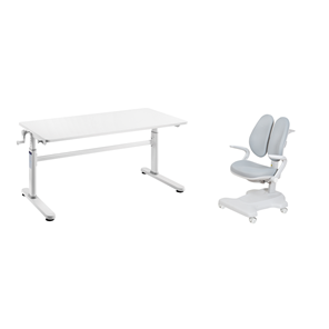 Комплект парта + кресло Imparare Grey + Estate Grey + чехол для кресла в подарок в Липецке