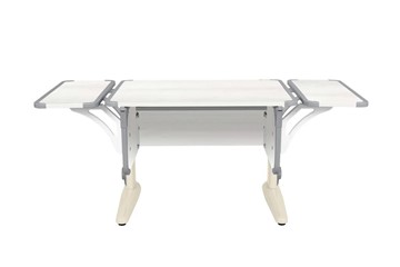 Детский стол-трансформер 4/75 (СУТ.41) + Polka_b 4/550 (2 шт) Рамух белый/бежевый/серый в Липецке
