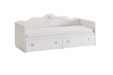 Кроватка Фэнтези с ящиками, белый рамух в Липецке
