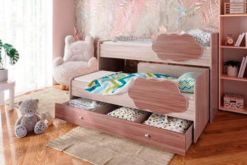 Двухэтажная детская кровать Соник 1.6 с ящиком, Ясень Шимо в Липецке - предосмотр