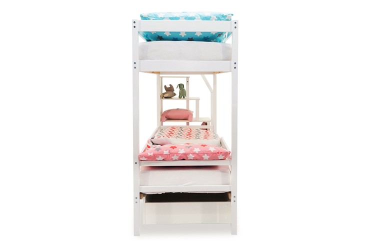 Двухэтажная детская кровать Svogen белый в Липецке - изображение 8