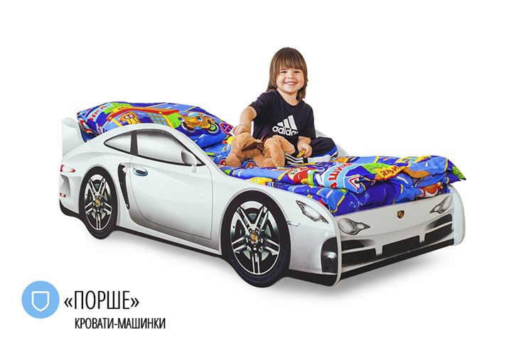 Детская кровать-машина Porsche в Липецке - изображение 1