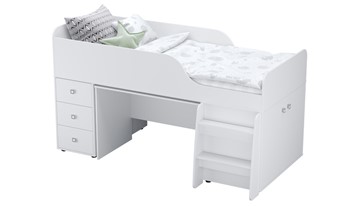 Детская кровать с рабочей зоной POLINI Kids Simple 4500 Белый в Липецке - предосмотр 6