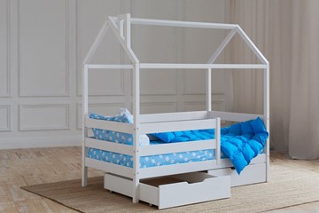 Детская кровать Домик с ящиками, цвет белый в Липецке - предосмотр 2
