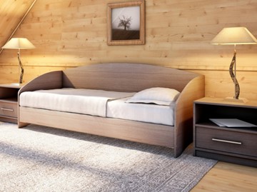 Подростковая кровать Этюд Софа, 90х190, ясень шимо темный в Липецке