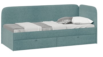 Подростковая кровать Молли тип 1 (80), Микровелюр Scandi Indigo 11 в Липецке