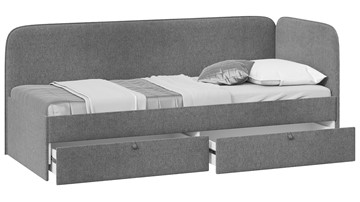 Подростковая кровать Молли тип 1 (90), Микровелюр Scandi Graphite 22 в Липецке - предосмотр 1