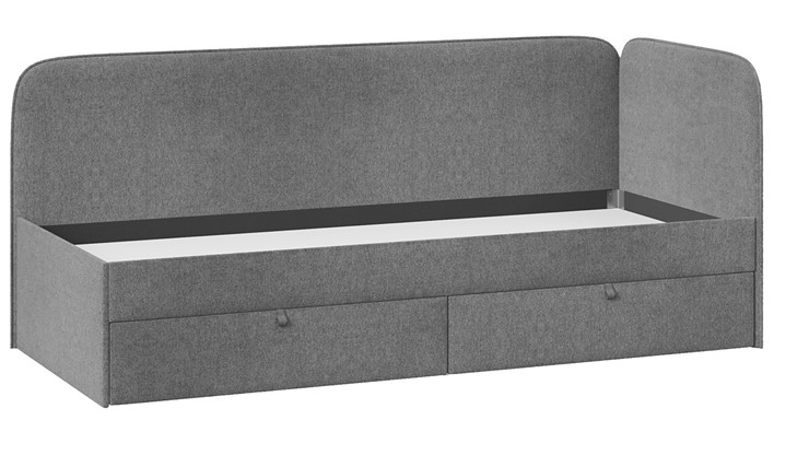 Подростковая кровать Молли тип 1 (90), Микровелюр Scandi Graphite 22 в Липецке - изображение 2