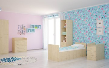 Детская кровать с комодом POLINI Kids Simple 1100 Натуральный в Липецке - предосмотр 4