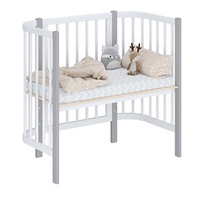 Детская кровать POLINI Kids Simple 105 Белый / Серый в Липецке - предосмотр 1