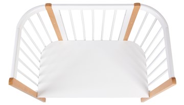 Кроватка приставная POLINI Kids Simple 120 Белый / Бук в Липецке - предосмотр 4