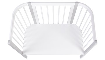 Кроватка приставная POLINI Kids Simple 120 Белый / Серый в Липецке - предосмотр 3