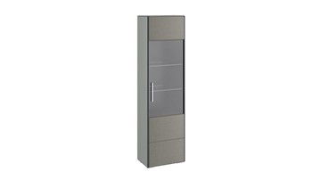 Шкаф одностворчатый Наоми для посуды, цвет Фон серый, Джут ТД-208.07.25 в Липецке