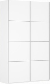 Шкаф-купе 2-х дверный Прайм (ДСП/ДСП) 1600x570x2300, белый снег в Липецке - предосмотр