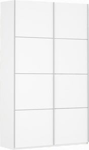 Шкаф-купе двухдверный Прайм (ДСП/ДСП) 1200x570x2300, белый снег в Липецке