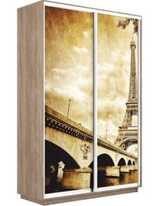 Шкаф 2-створчатый Экспресс 1200x450x2200, Париж/дуб сонома в Липецке