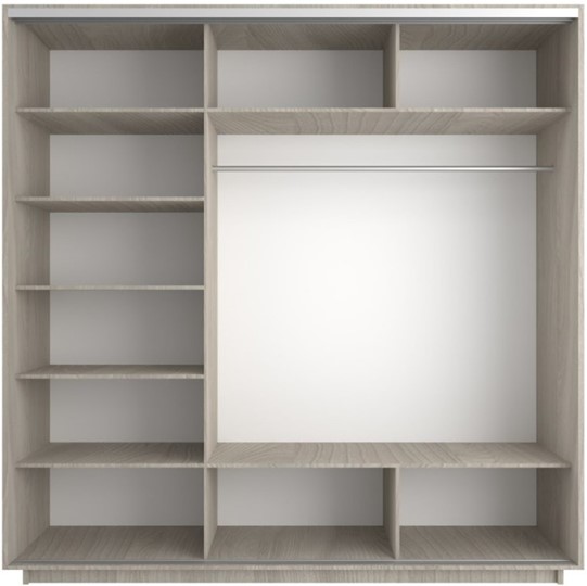 Шкаф 3-дверный Экспресс (Комби) 2100х600х2200, шимо светлый в Липецке - изображение 1