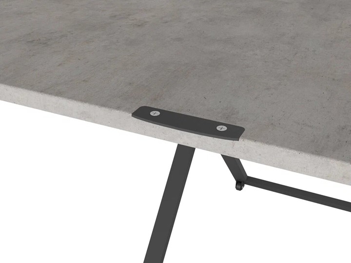 Складной стол-трансформер Генри, бетон чикаго/чёрный в Липецке - изображение 4