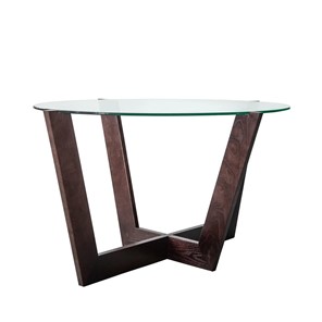 Овальный столик Оникс-6, Венге/Прозрачное стекло в Липецке