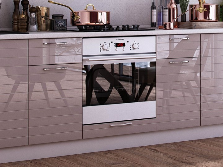 Модульный кухонный гарнитур Анастасия цвет капучино 2 (260 см) в Липецке - изображение 8
