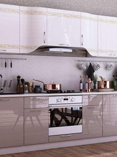 Модульный кухонный гарнитур Анастасия цвет капучино 2 (260 см) в Липецке - изображение 10