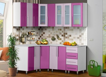 Модульная кухня Мыло 224 1800х1400, цвет Виолетта/Сирень в Липецке