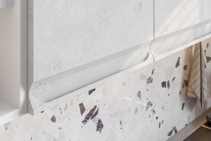 Угловой гарнитур Вельвет, бетон графит/бетон снежный в Липецке - изображение 5