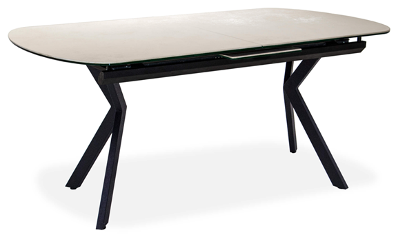 Кухонный раздвижной стол Шамони 2CX 160х90 (Oxide Avorio/Графит) в Липецке - изображение