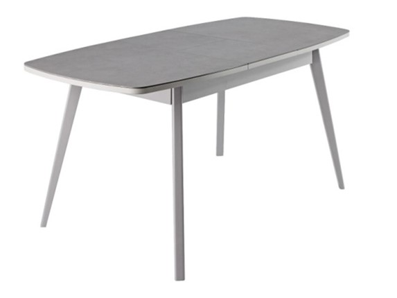 Кухонный раскладной стол Артктур, Керамика, grigio серый, 51 диагональные массив серый в Липецке - изображение