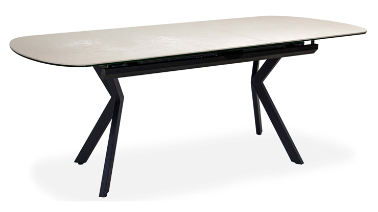 Кухонный стол раздвижной Шамони 3CX 180х95 (Oxide Avorio/Графит) в Липецке - изображение 1