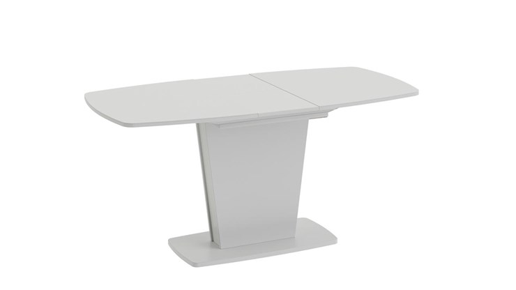 Раздвижной стол Честер тип 2, цвет Белый/Стекло белый глянец в Липецке - изображение 1
