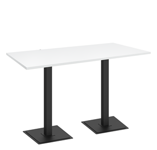 Обеденный стол SHT-TU5-BS1/Н110 (2 шт.)/ТT 120/80 (черный/белый шагрень) в Липецке