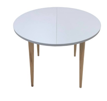 Кухонный стол круглый Серый камень 90*90 см ЛДСП в Липецке - изображение 2
