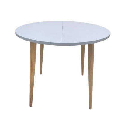 Кухонный стол круглый Серый камень 90*90 см ЛДСП в Липецке - изображение 3