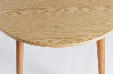 Кухонный стол круглый Шпон Дуба  677 С д. 90 см МДФ в Липецке - предосмотр 18