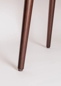 Кухонный раздвижной круглый стол Шпон Ореха д. 90 см МДФ ножки орех в Липецке - предосмотр 5