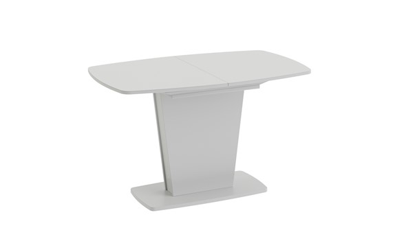 Раздвижной стол Честер тип 2, цвет Белый/Стекло белый глянец в Липецке - изображение