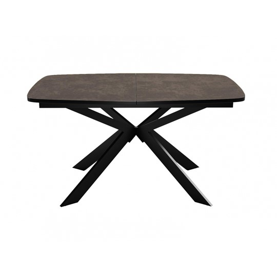 Кухонный стол раскладной Dikline B140 Хромикс бронза/опоры черные в Липецке - изображение 2