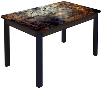 Кухонный стол раздвижной Гамбург Мини, ноги метал. крашеные №23 (Exclusive h103/венге) в Липецке