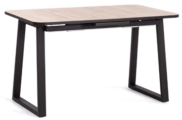 Кухонный стол раскладной MALTIDO ЛДСП/HPL/металл, 130/160x75x75 Дуб Вотан/чёрный арт.19745 в Липецке