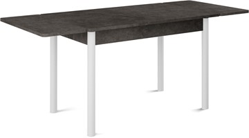 Кухонный стол раздвижной Милан-2 EVO, ноги белые, серый камень в Липецке - предосмотр 1