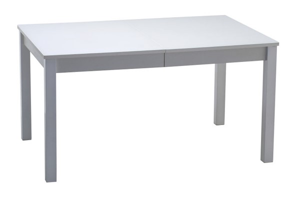 Обеденный раздвижной стол Нагано-2 стекло белое opti (хром-лак) в Липецке - изображение