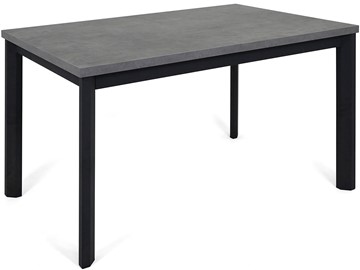 Кухонный стол раскладной Нагано-3L (ноги черные, серый камень) в Липецке