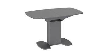 Обеденный раздвижной стол Портофино (СМ(ТД)-105.02.11(1)), цвет Серое/Стекло серое матовое LUX в Липецке - предосмотр