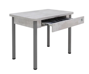 Кухонный стол раздвижной Прайм-3Р, Цемент светлый в Липецке - предосмотр 2