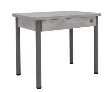 Кухонный стол раздвижной Прайм-3Р, Цемент светлый в Липецке - предосмотр