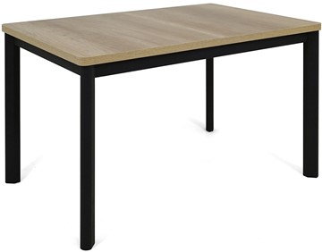 Кухонный стол раскладной Токио-1L (ноги металлические черные, дуб каньон) в Липецке
