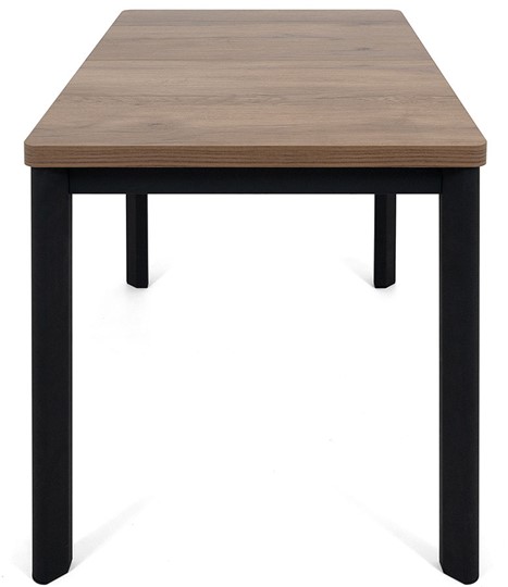 Кухонный стол раздвижной Токио-2L (ноги металлические черные, дуб табако) в Липецке - изображение 2